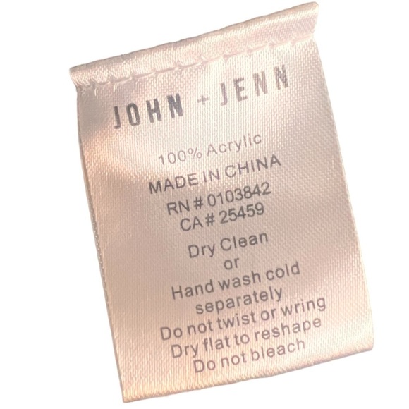 John+ Jenn blue camo abstract Crew Neck Sweater - women’s size M - Picture 9 of 9